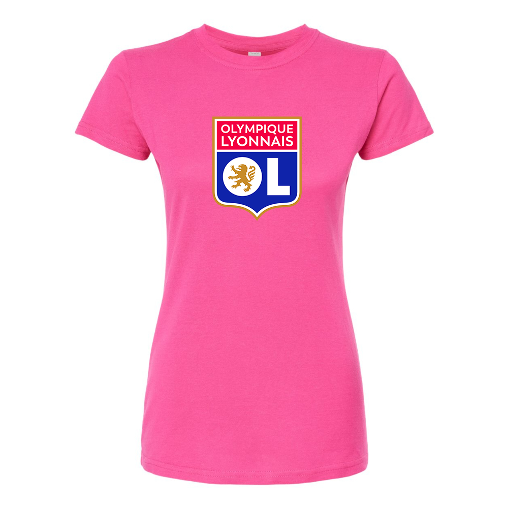 Women's Olympique Lyonnais FC Round Neck T-Shirt