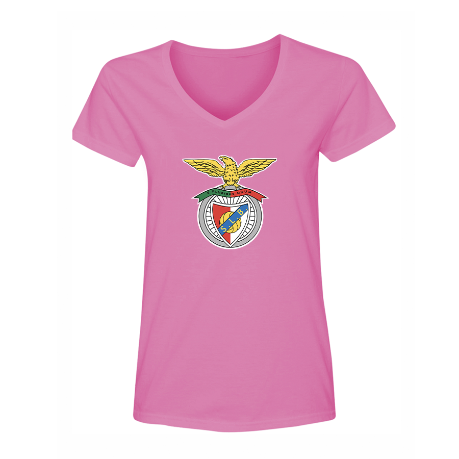 Women's SL Benfica FC V-Neck T-Shirt