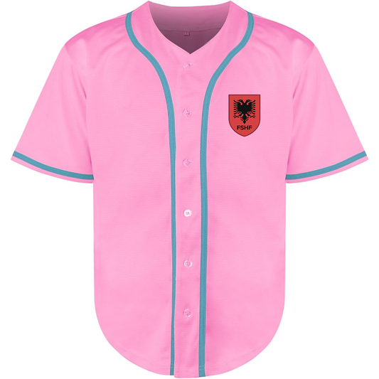 Men's Albania National Soccer Team Baseball Jersey