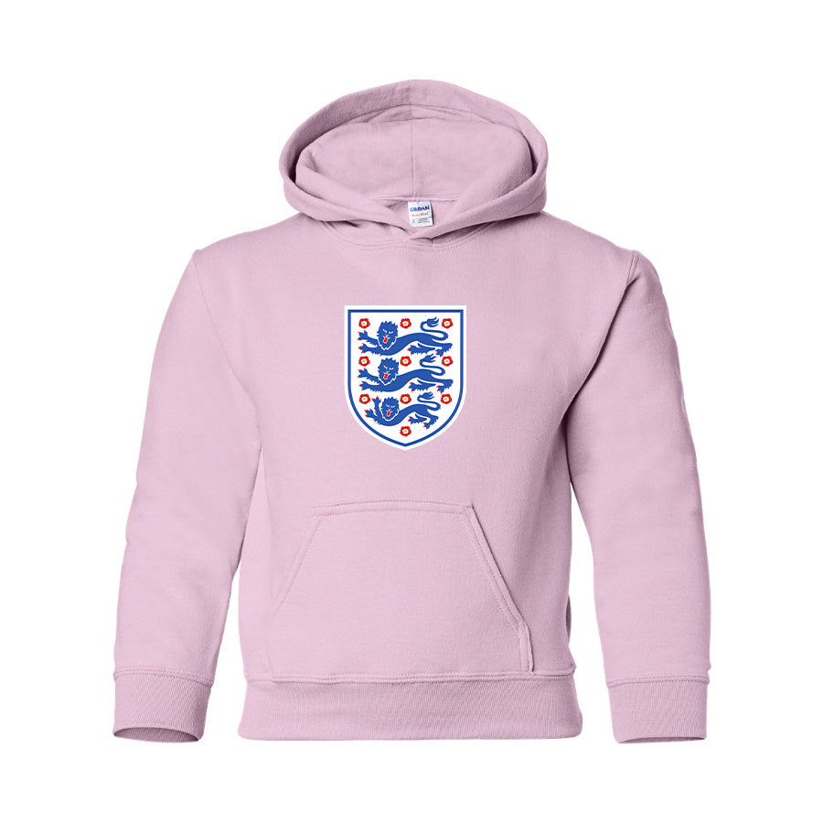 Youth Kids England National Football Team Pullover Hoodie