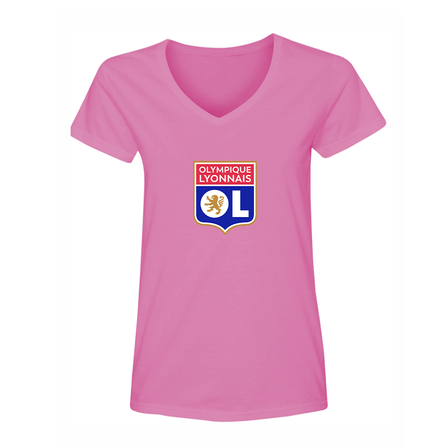 Women's Olympique Lyonnais FC V-Neck T-Shirt