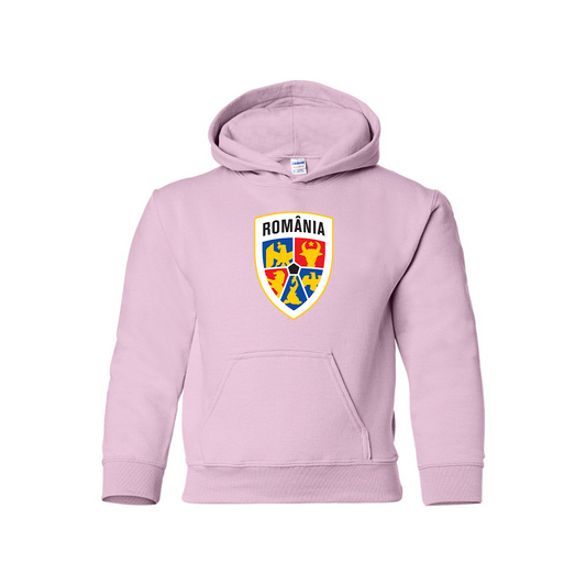 Youth Kids Romania National Soccer Team Pullover Hoodie