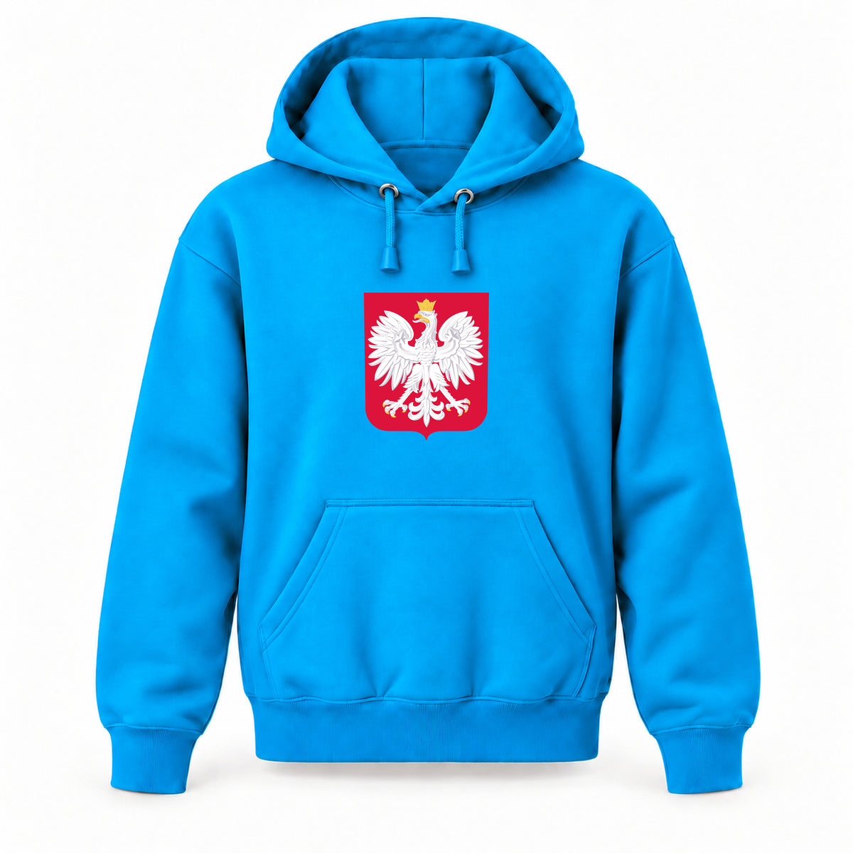 Poland National Soccer Team - Youth Large Hoodie (Ages 10–12) | Color: Turquoise