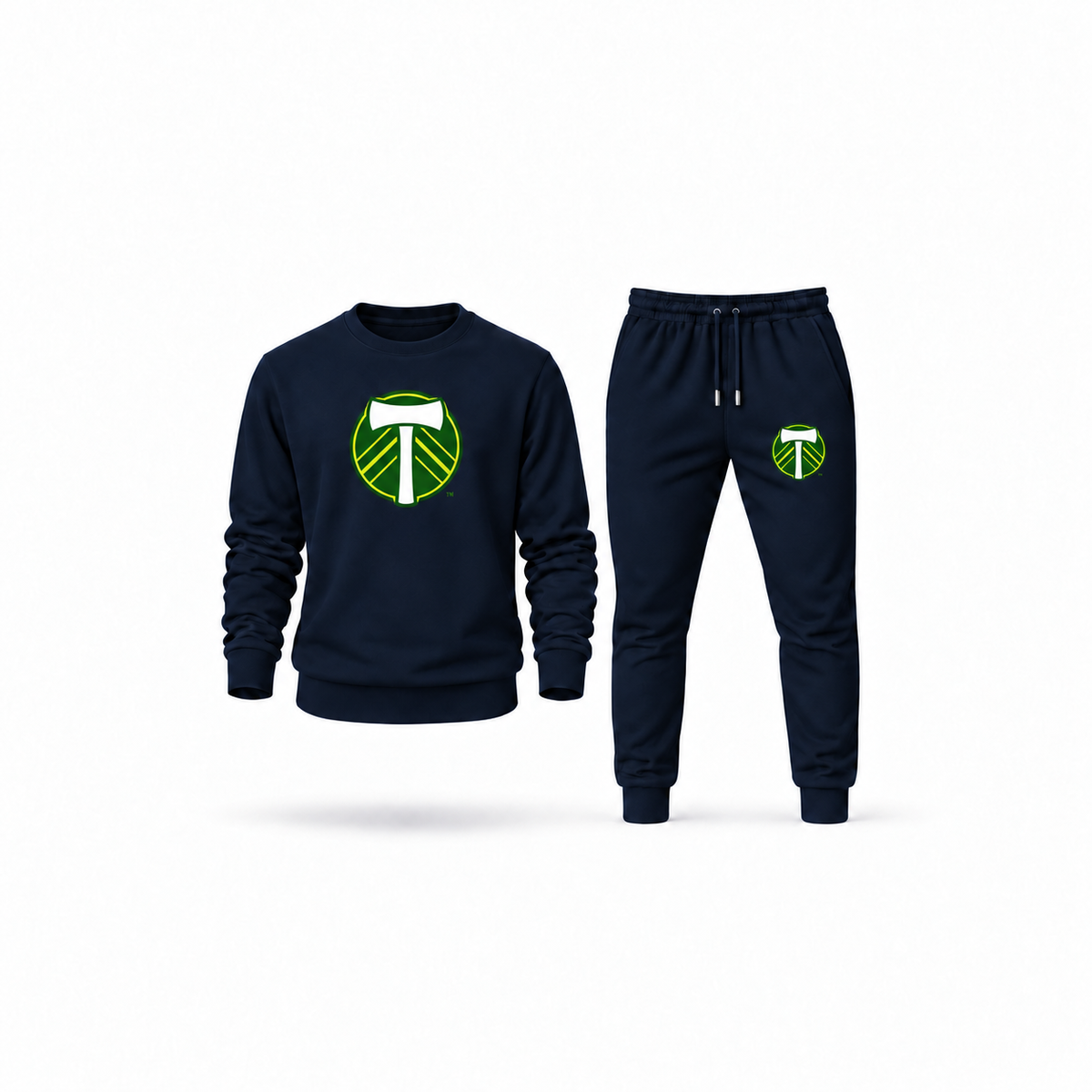 Men's Portland Timbers FC Sweatshirt Joggers Set | Color: Navy | Main