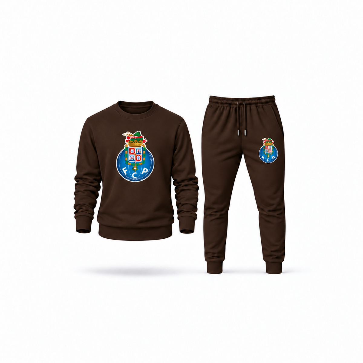 Men's Porto FC Sweatshirt Joggers Set | Color: Brown | Main