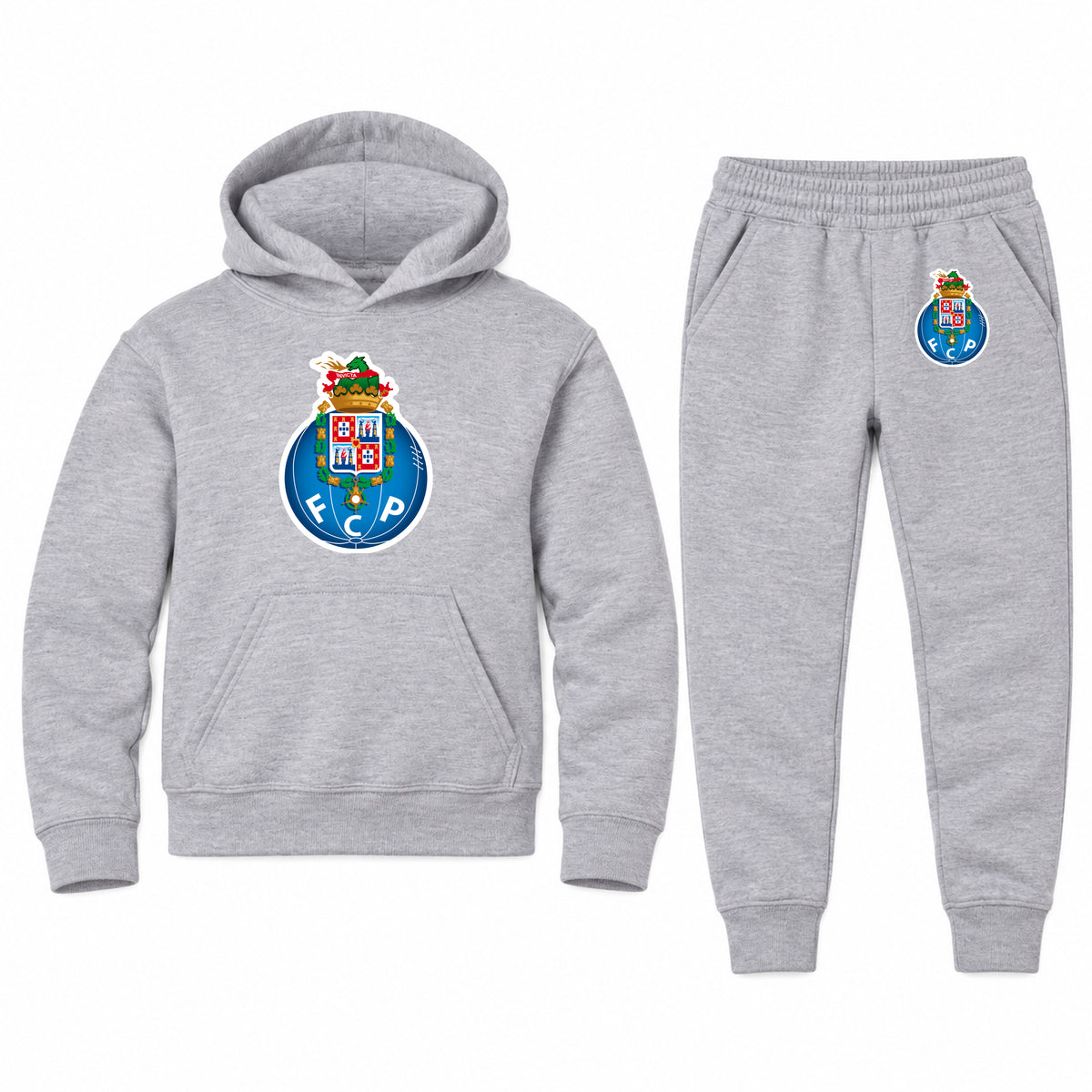 Porto FC youth hoodie jogger set, Sports Grey, Youth Large ages 10–12