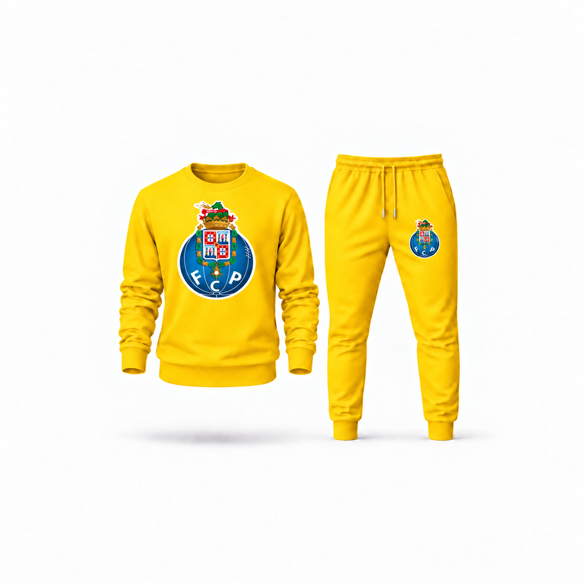 Men's Porto FC Sweatshirt Joggers Set | Color: Yellow | Main