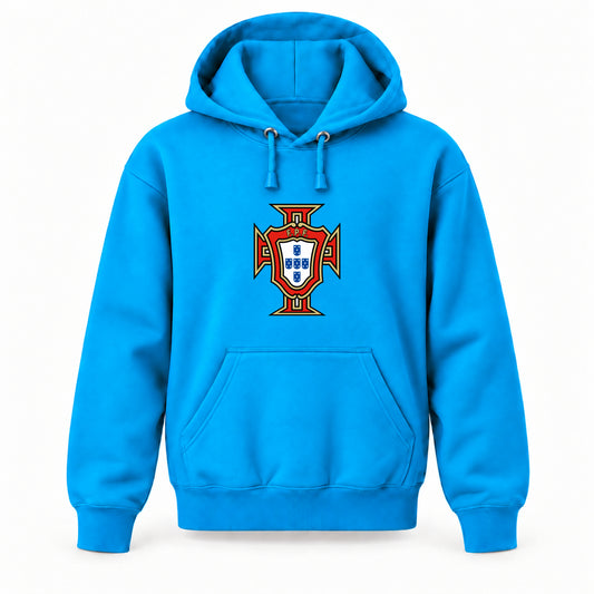 Portugal National Soccer Team - Youth Large Hoodie (Ages 10–12) | Color: Turquoise