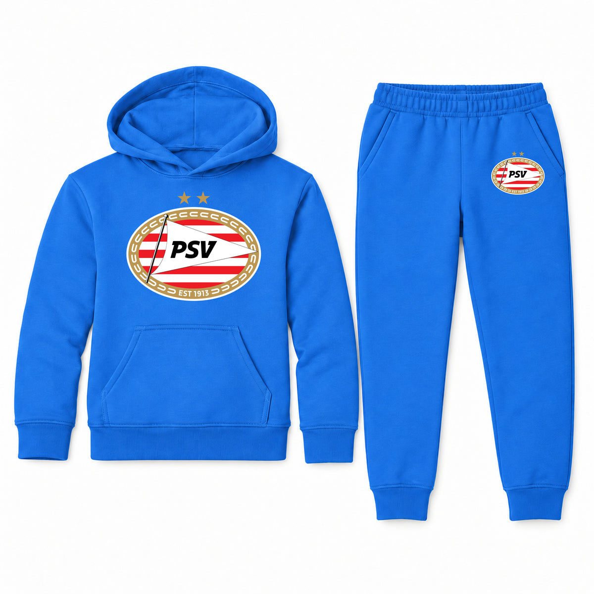 PSV Eindhoven FC youth hoodie jogger set, Blue, Youth Large ages 10–12