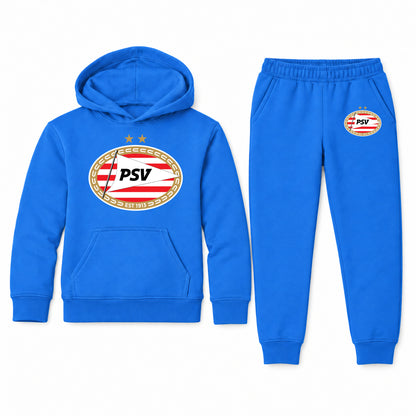 PSV Eindhoven FC youth hoodie jogger set, Blue, Youth Large ages 10–12