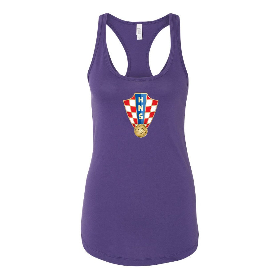 Women's Croatia National Soccer Team Racerback Tank Top