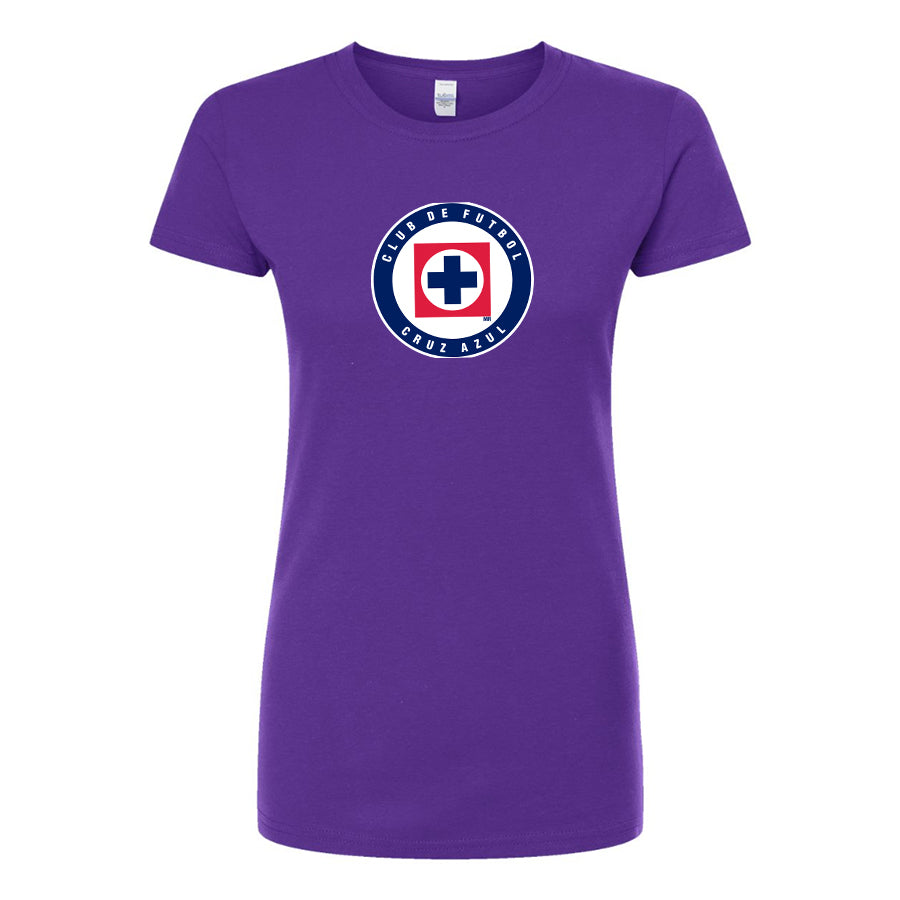 Women's Cruz Azul Football Club Round Neck T-Shirt