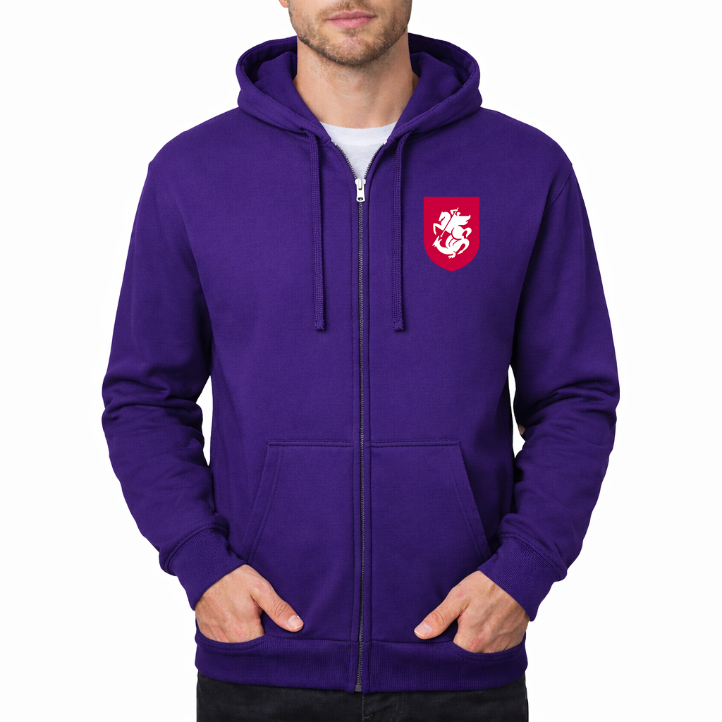 Men's Georgia National Soccer Team Zipper Hoodie