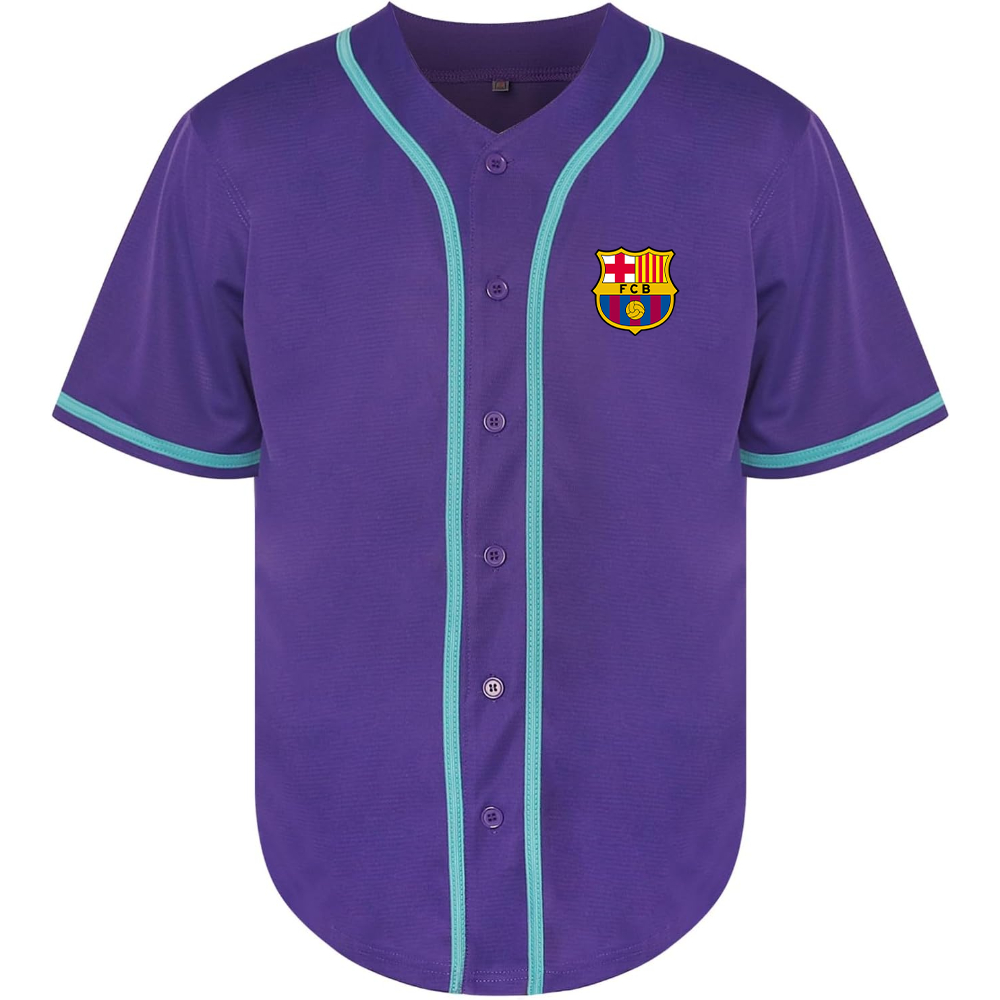 Men's F.C. Barcelona Soccer Baseball Jersey