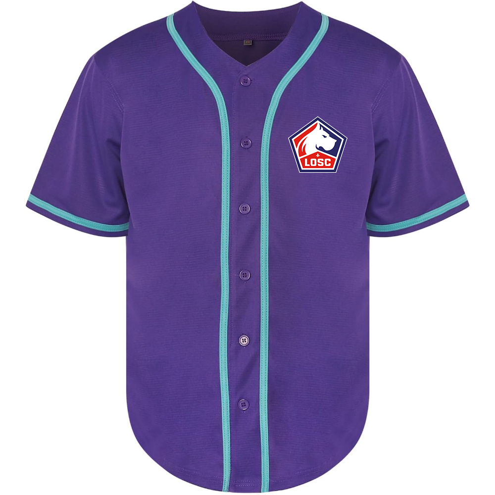 Men's Lille Olympique FC Baseball Jersey