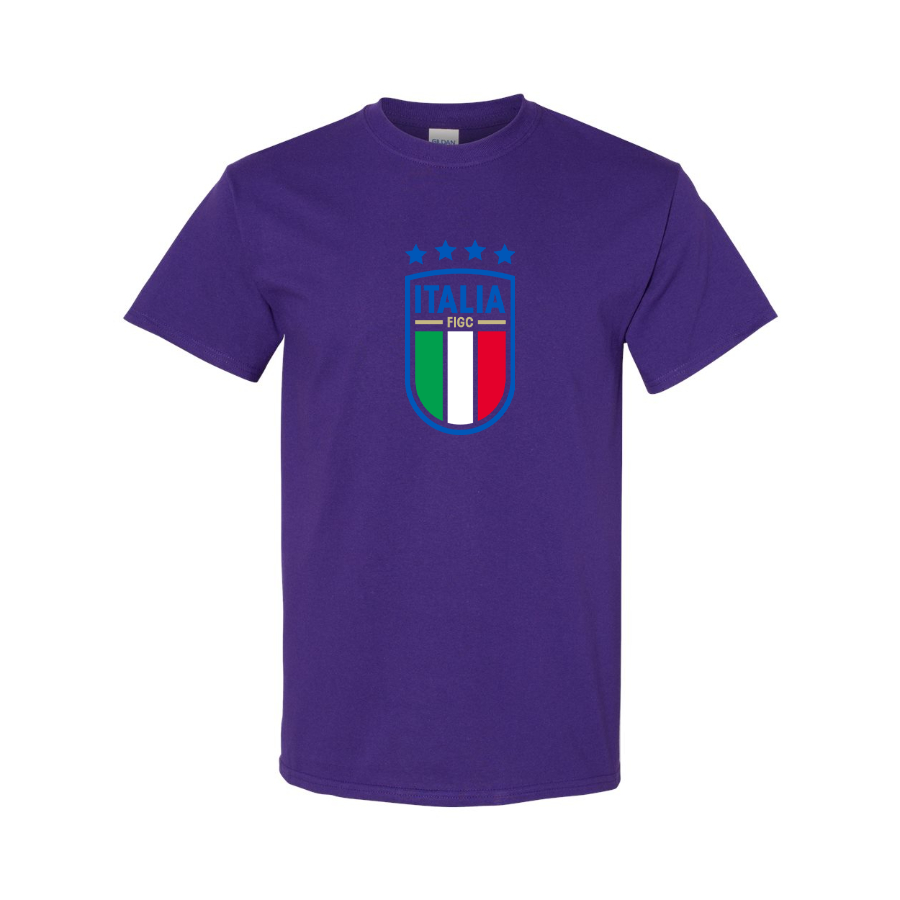 Youth Kids Italy National Soccer Cotton T-Shirt