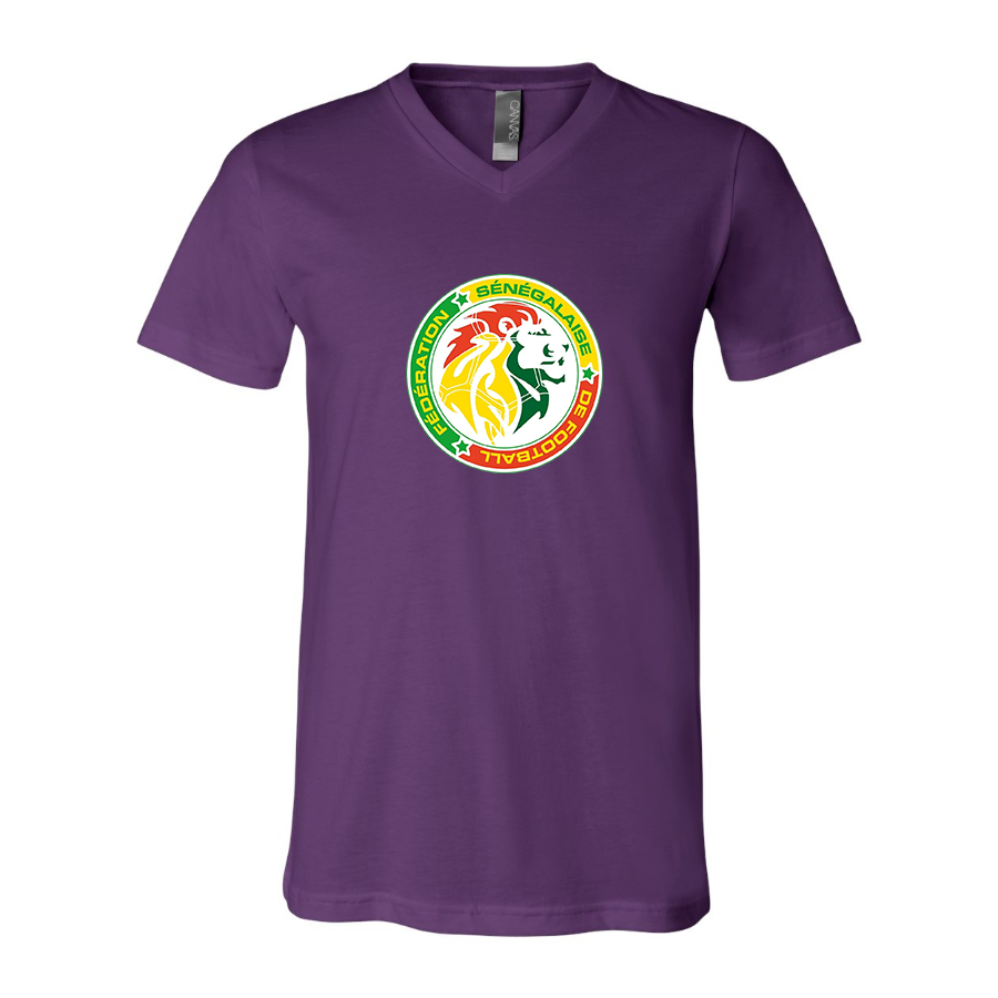 Men’s  Senegal National Soccer Team copy - BELLA + CANVAS - Jersey V-Neck Tee - 3005