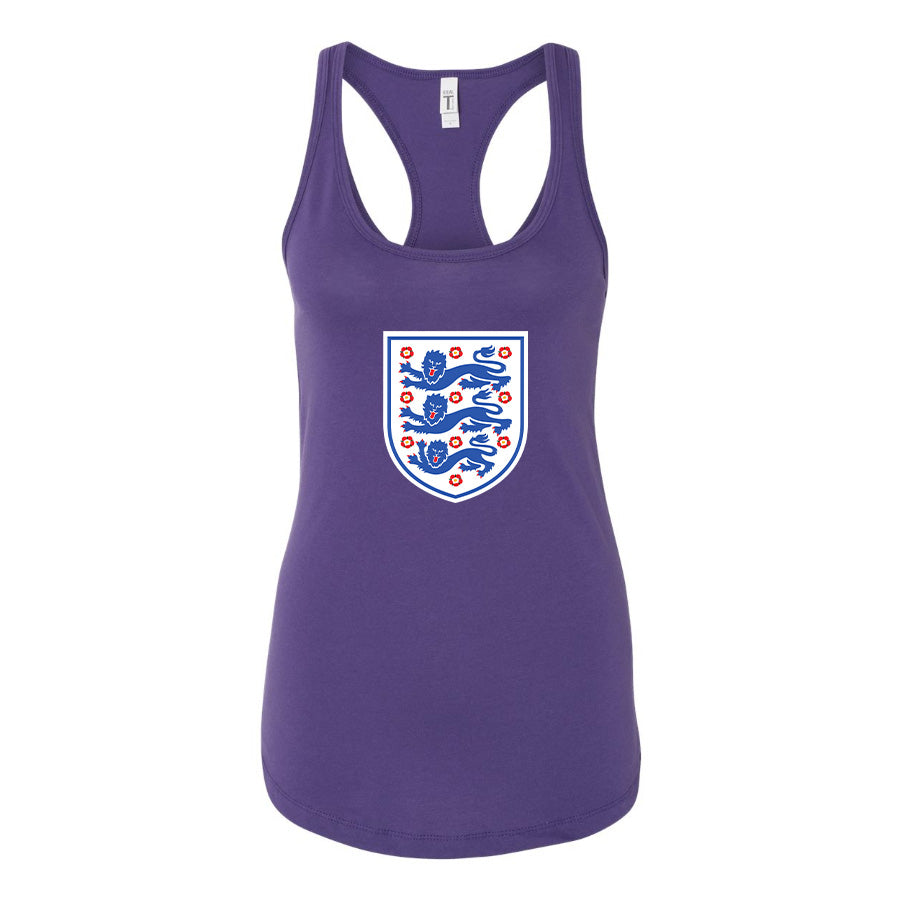 Women's England National Football Team Racerback Tank Top