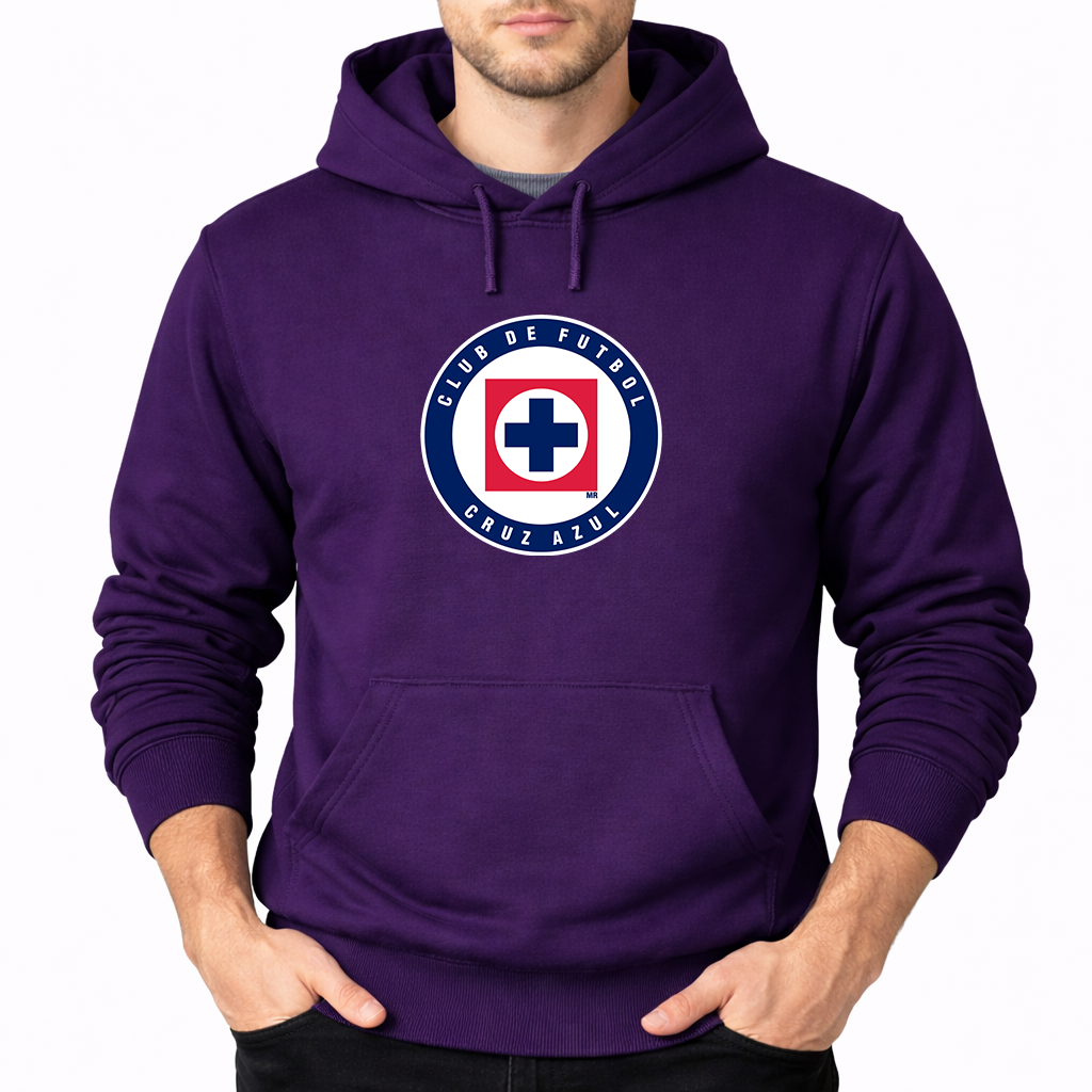 Men's Cruz Azul Football Club Pullover Hoodie