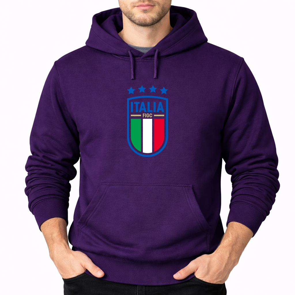 Men's Italy National Soccer Pullover Hoodie