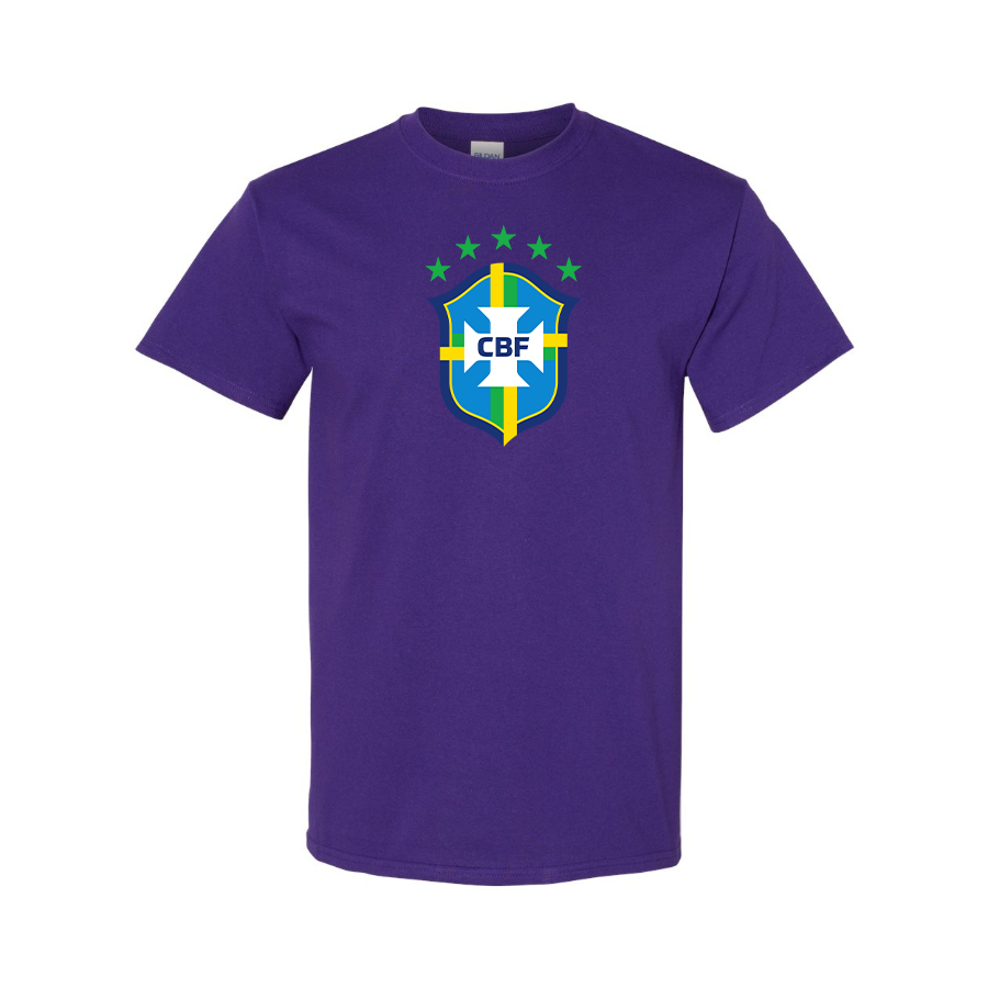 Youth Kids Brazil National Soccer Team Cotton T-Shirt