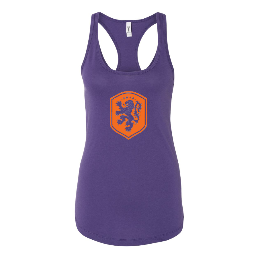 Women's Netherlands National Soccer Team Racerback Tank Top