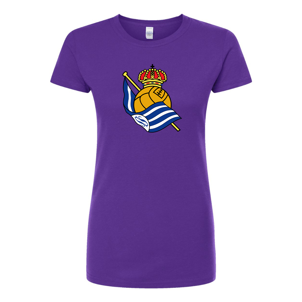 Women's Real Sociedad FC Round Neck T-Shirt