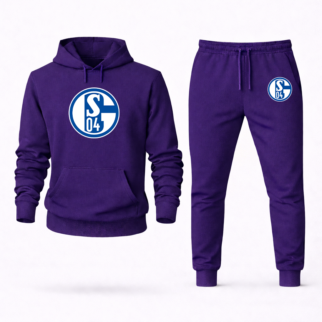 Men's Schalke 04 FC Hoodie Joggers Set