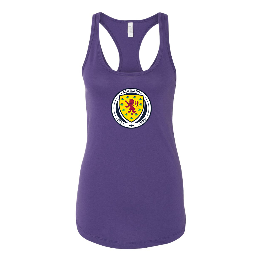 Women's Scotland National Soccer Team Racerback Tank Top