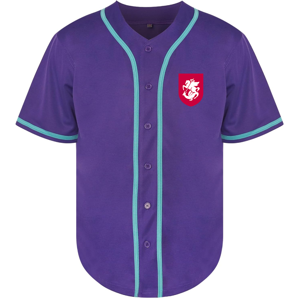 Men's Georgia National Soccer Team Baseball Jersey