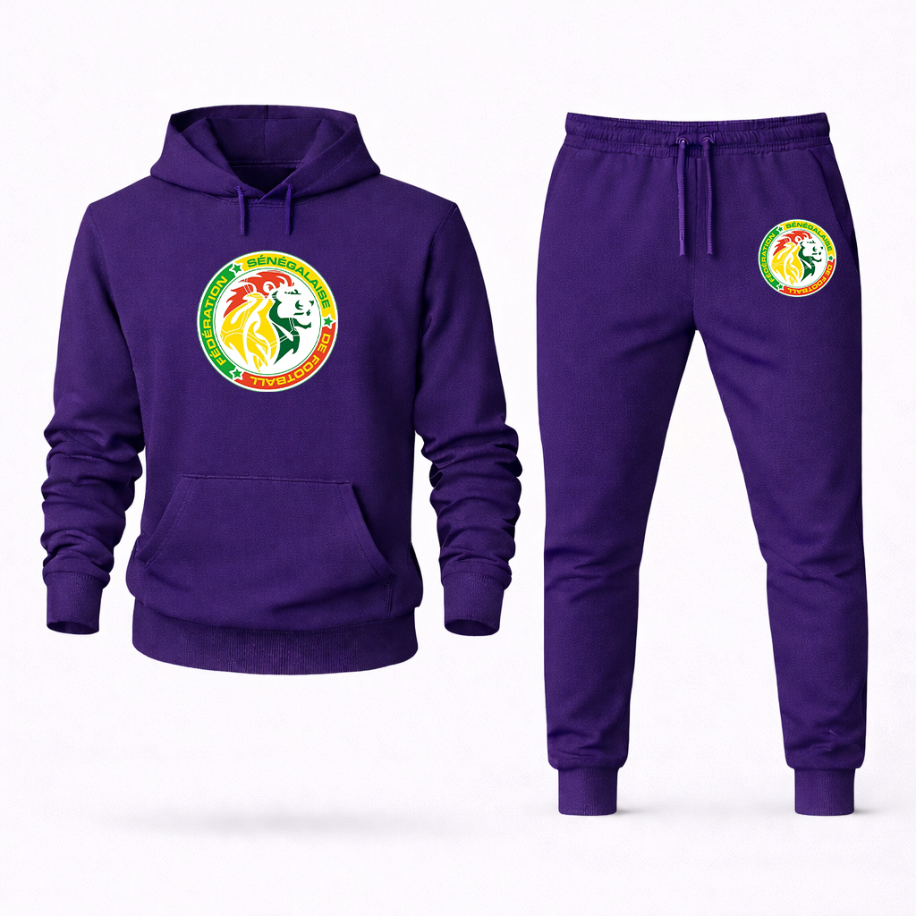Men's Senegal National Soccer Team Hoodie Joggers Set