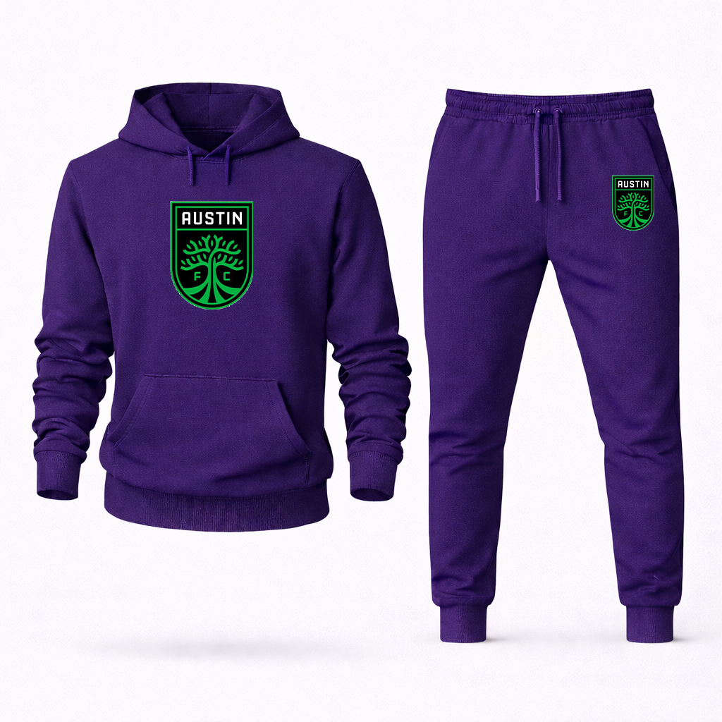 Men's Austin FC Logo Hoodie Joggers Set