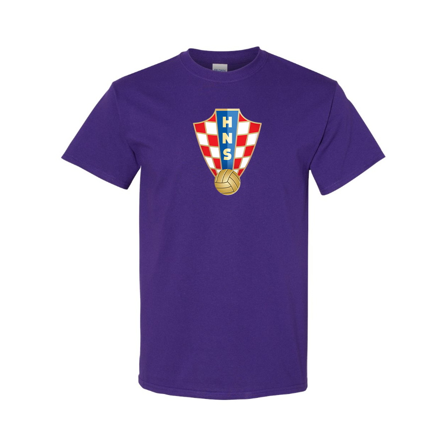 Youth Kids Croatia National Soccer Team Cotton T-Shirt