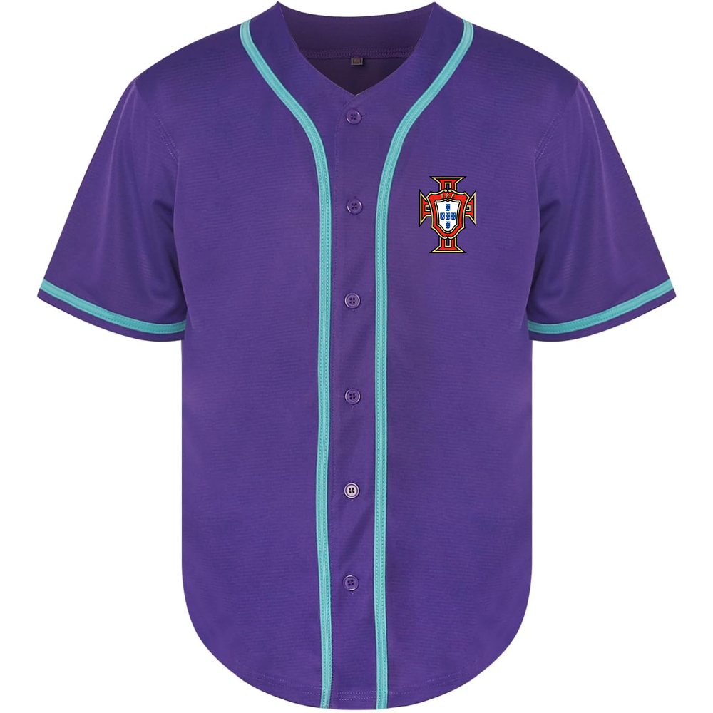 Men's Portugal National Soccer Team Baseball Jersey