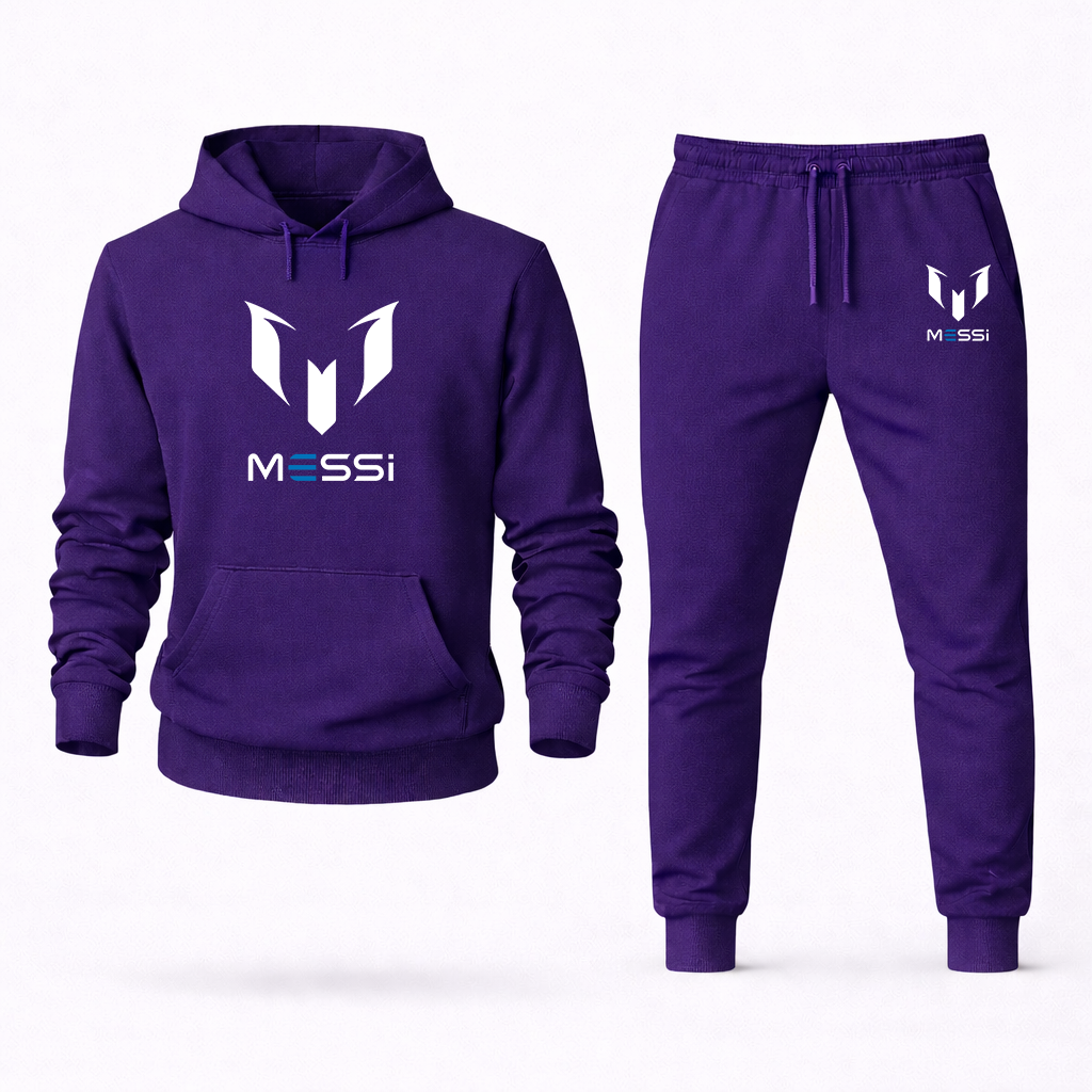 Men's Lionel Messi Air Messi Soccer Logo Hoodie Joggers Set