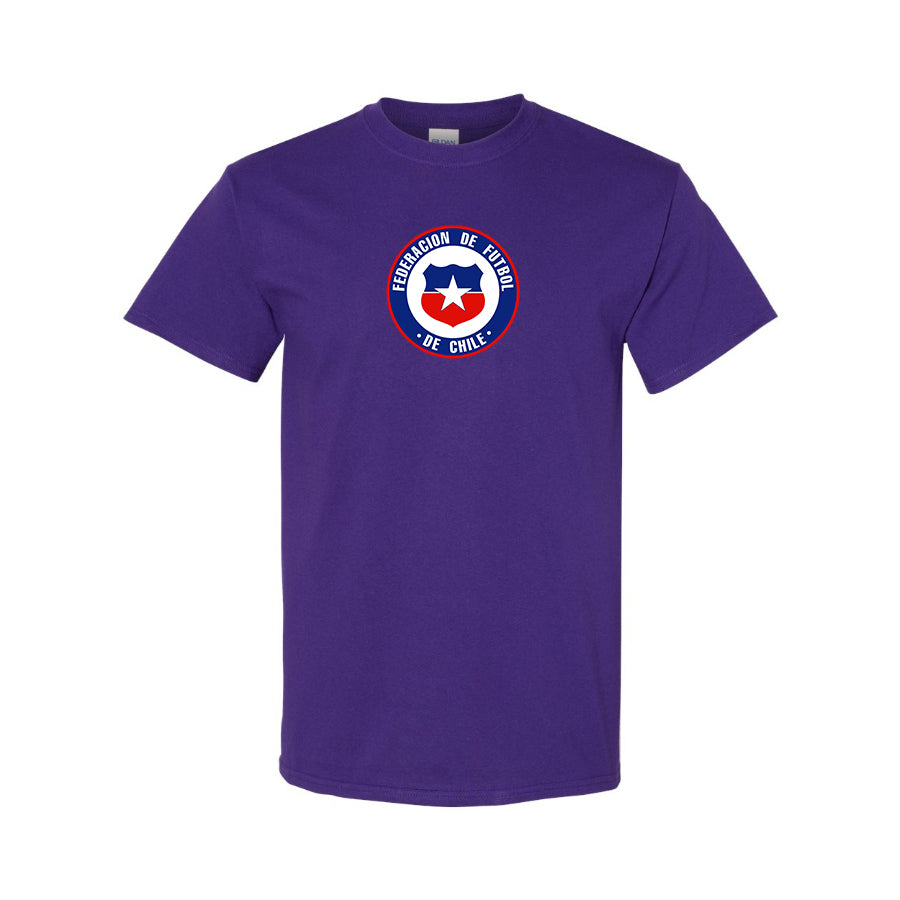 Youth Kids Chile National Soccer Team  Cotton T-Shirt