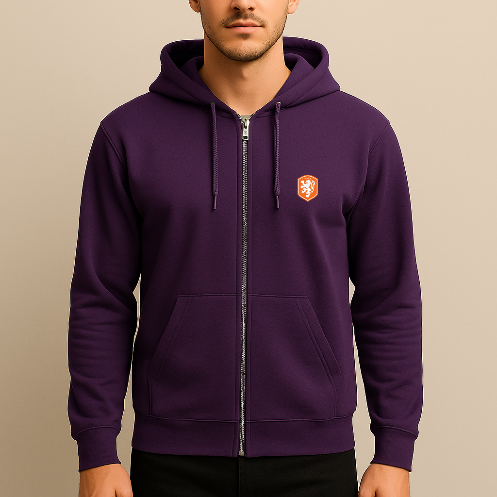 Men's Netherlands National Soccer Team Zipper Hoodie