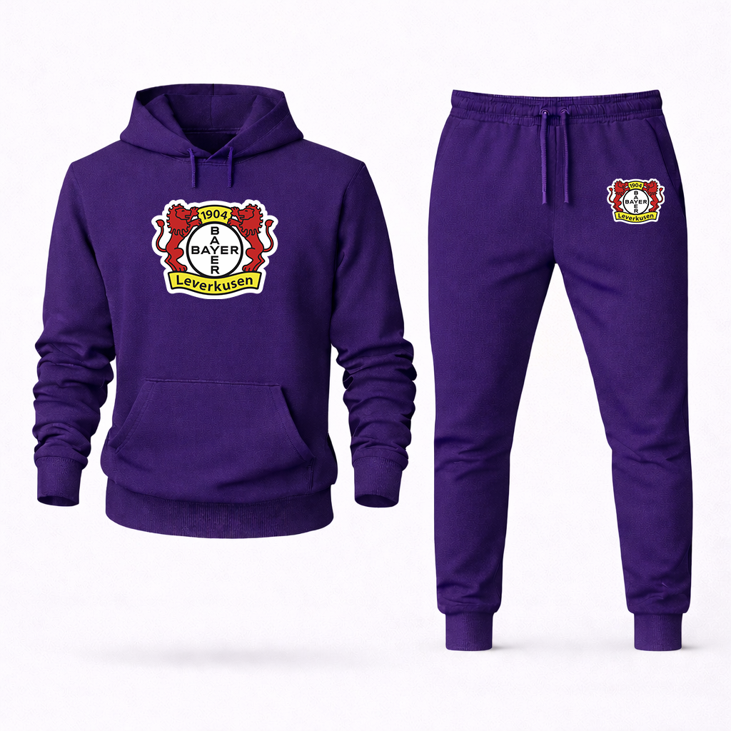 Men's Bayer Leverkusen FC Hoodie Joggers Set