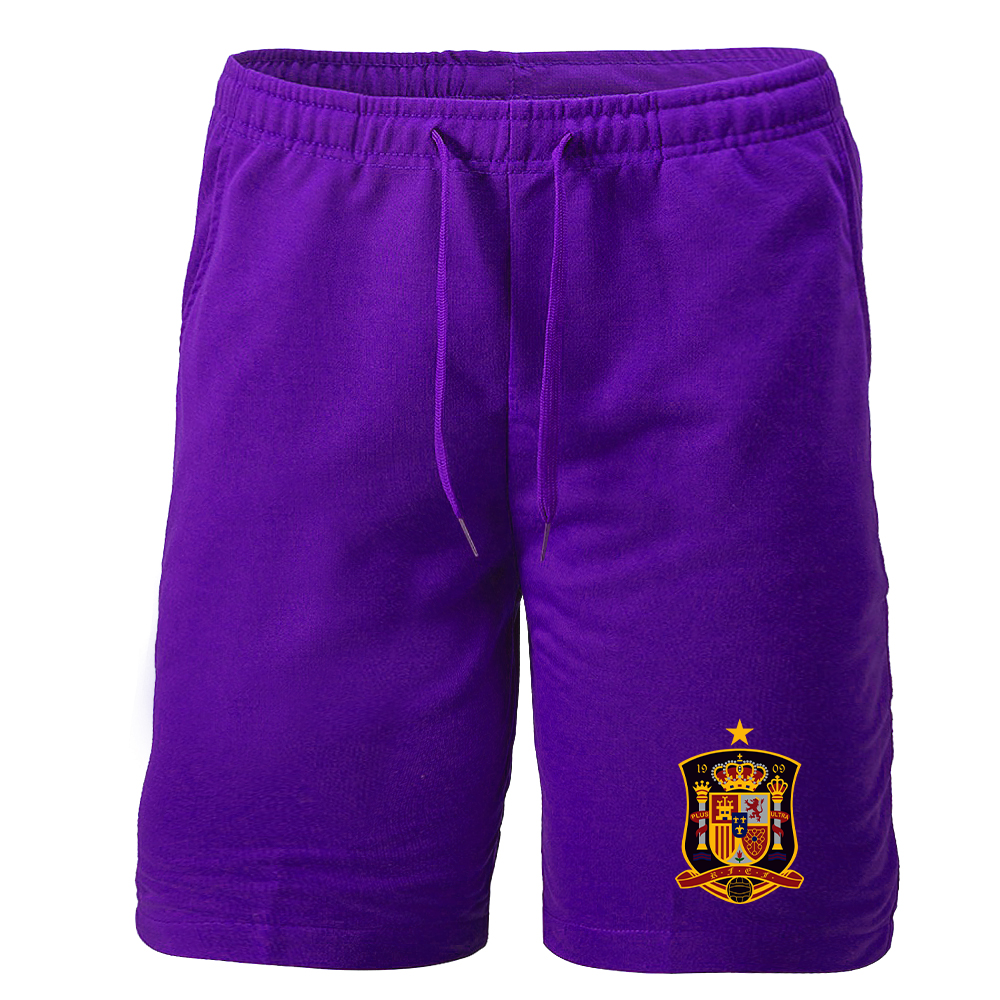 Men's Spain National Soccer Team Athletic Fleece Shorts