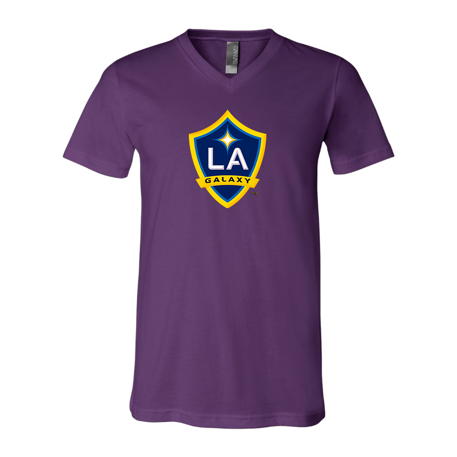 Men’s LA Galaxy FC - BELLA + CANVAS - Jersey V-Neck Tee - 3005