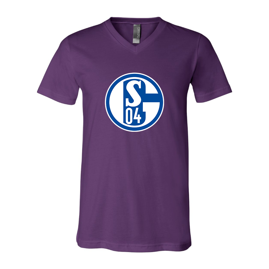 Men’s  Schalke 04 FC - BELLA + CANVAS - Jersey V-Neck Tee - 3005