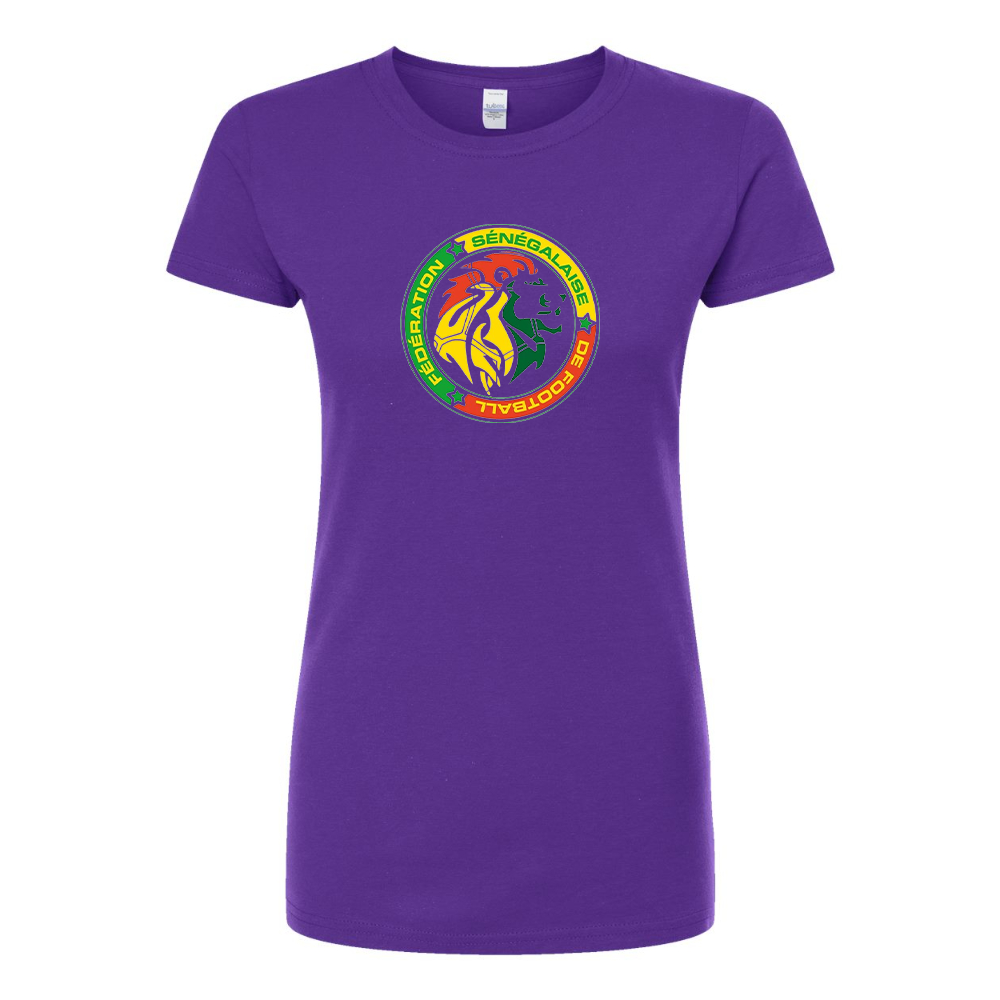 Women's Senegal National Soccer Team Round Neck T-Shirt