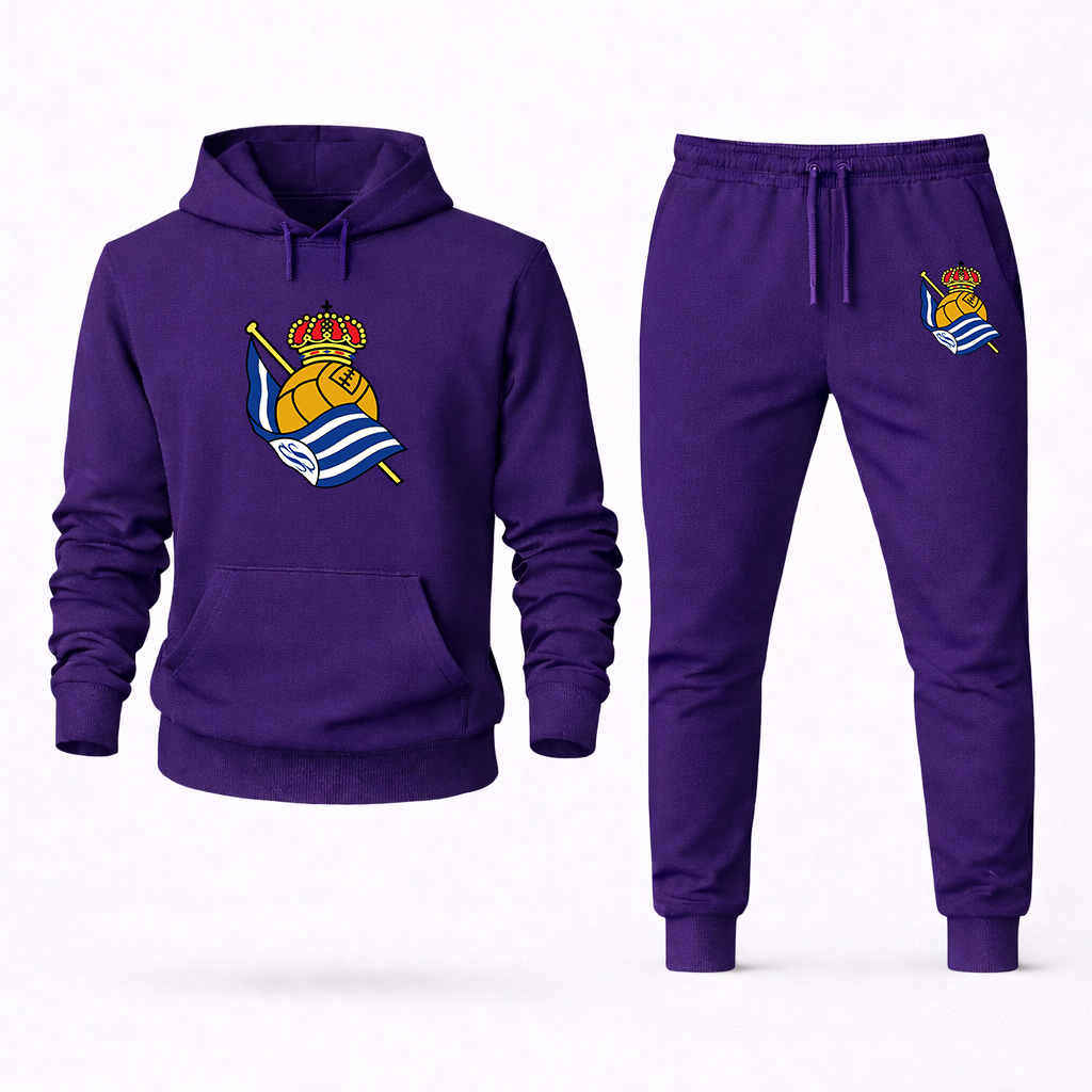 Men's Real Sociedad FC Hoodie Joggers Set