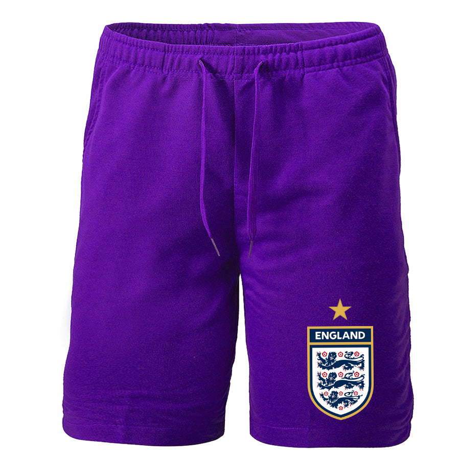 Men's England National Soccer Team Athletic Fleece Shorts