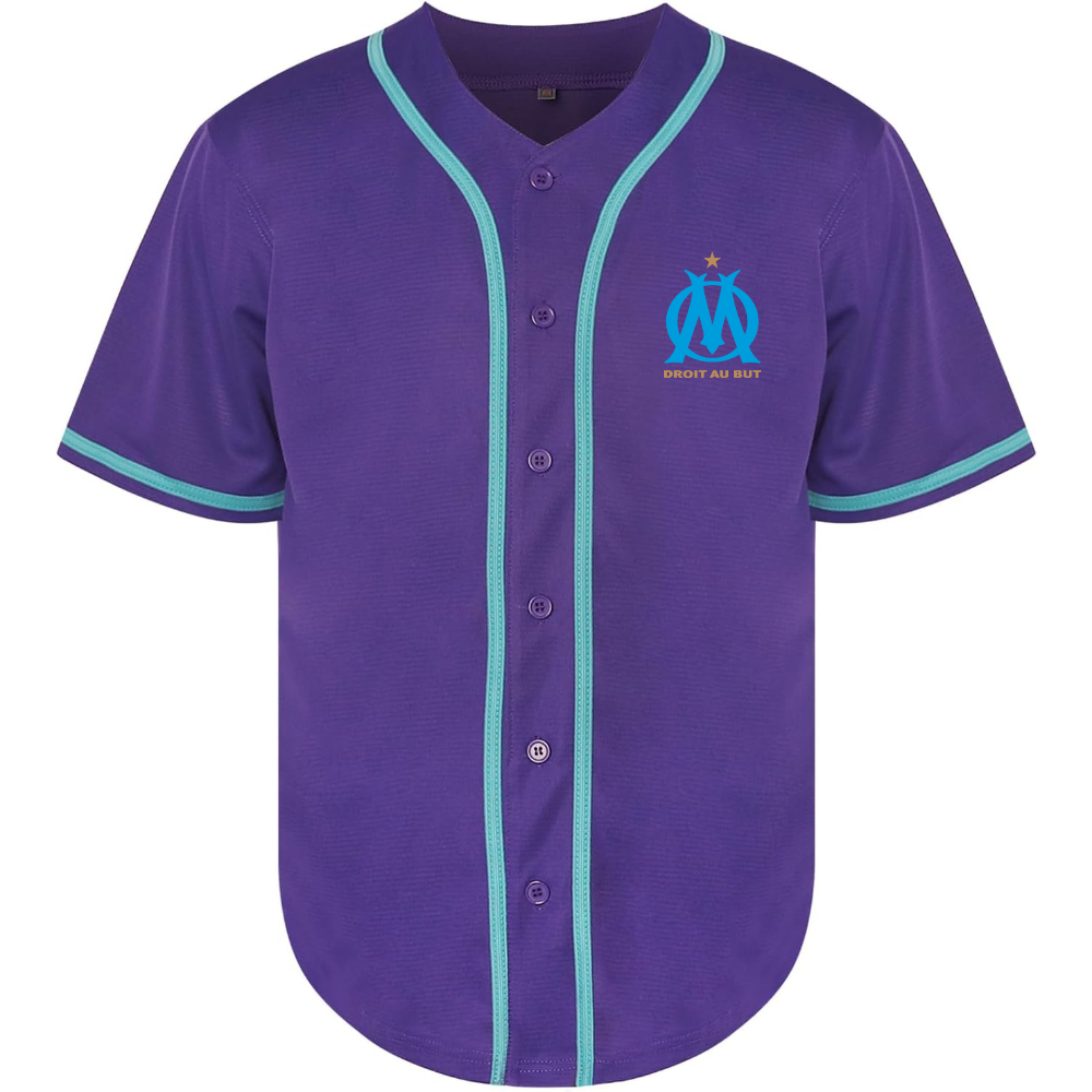 Men's Olympique de Marseille FC Baseball Jersey