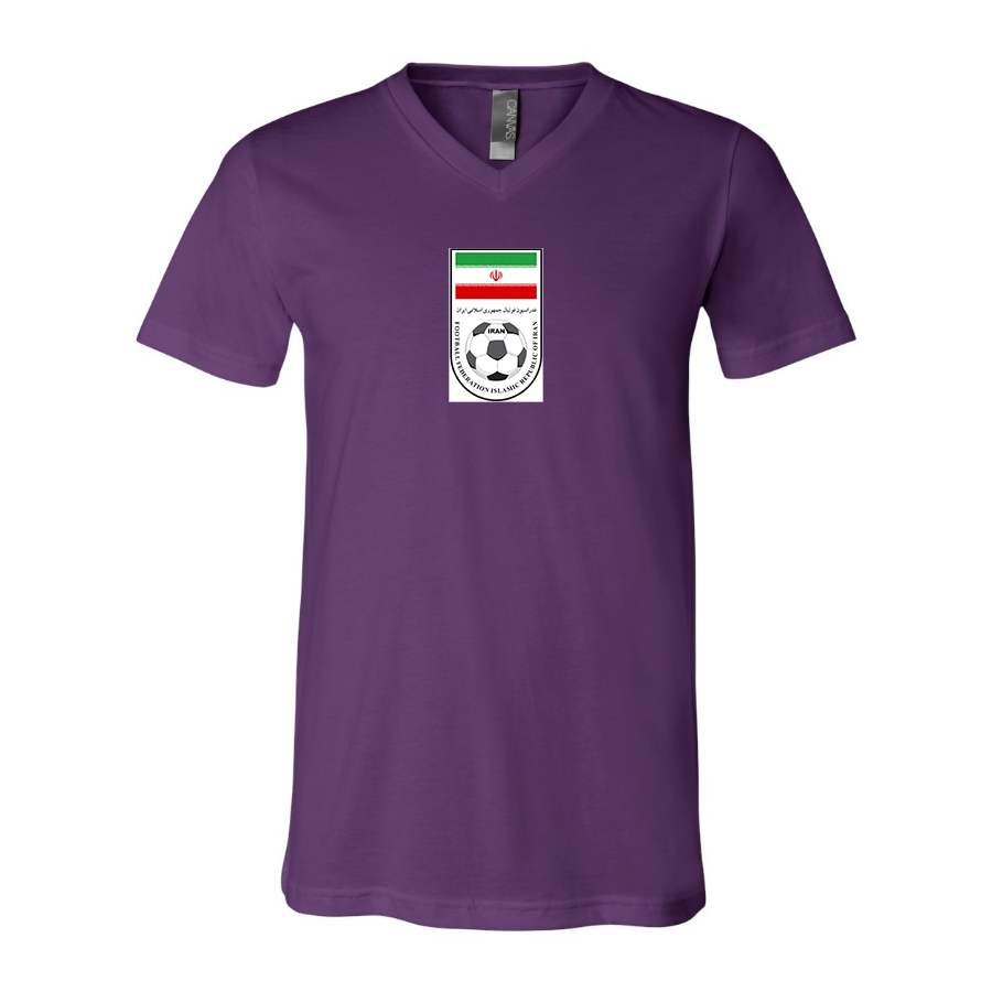 Men’s Iran National Soccer Team - BELLA + CANVAS - Jersey V-Neck Tee - 3005