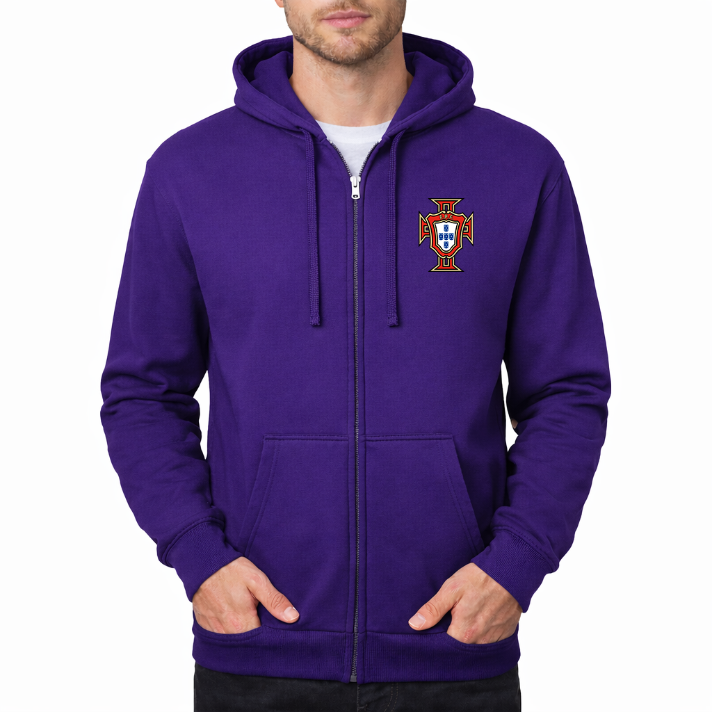 Men's Portugal National Soccer Team Zipper Hoodie