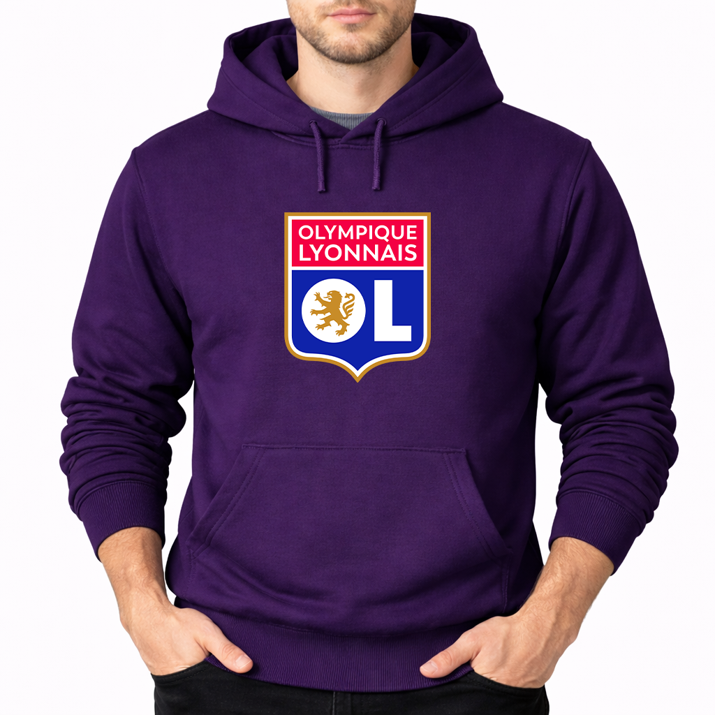 Men's Olympique Lyonnais FC Pullover Hoodie