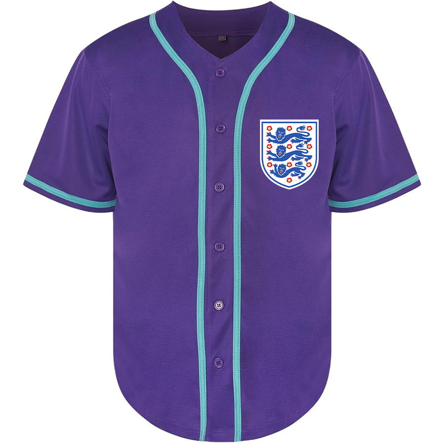 Men's England National Football Team Baseball Jersey