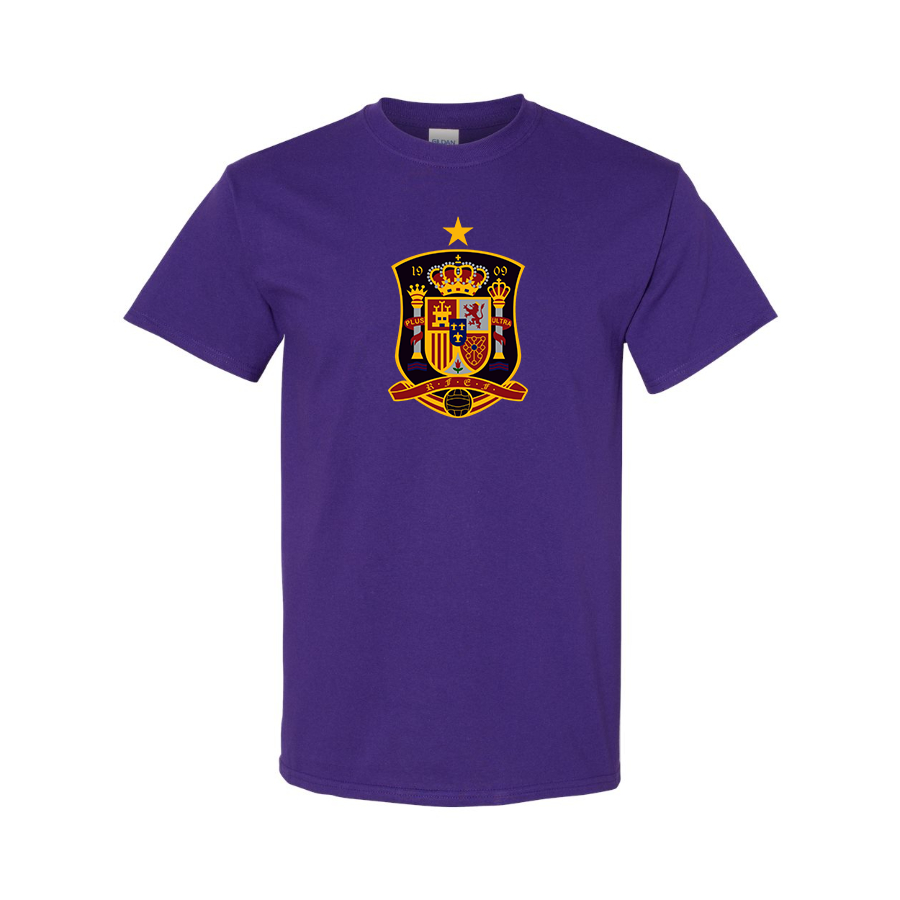 Men's Spain National Soccer Team Cotton T-Shirt